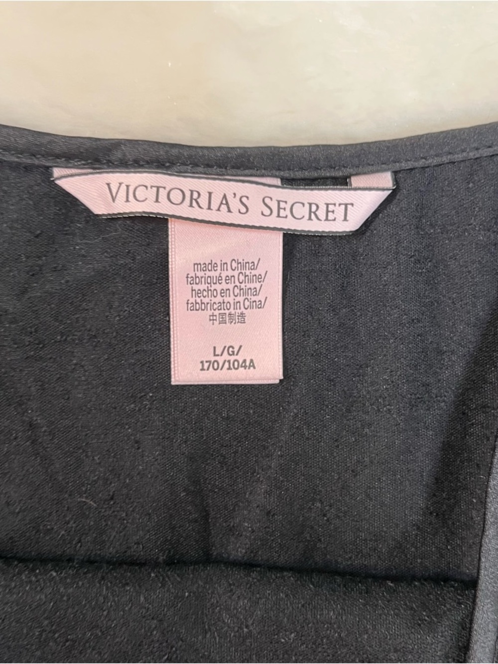 Victoria’s Secret Black Velvet Velour Camisole Ruffle Strap Tank Top Size Large - Picture 5 of 6